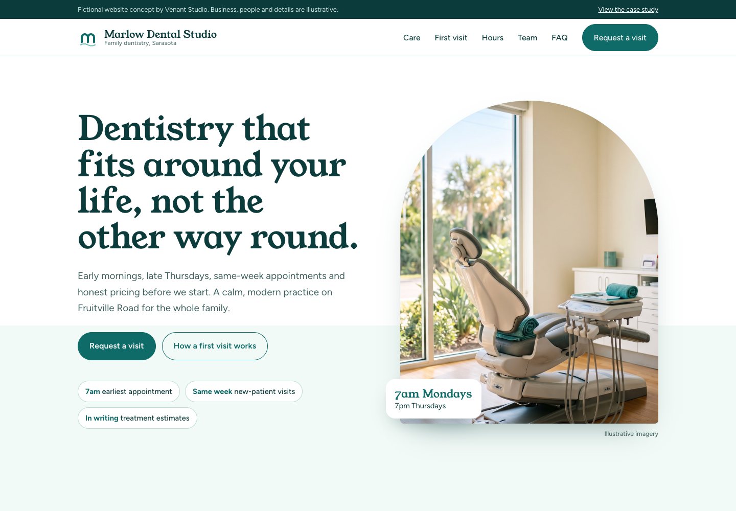 Marlow Dental example website